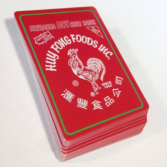 Sriracha Hot Sauce Deck of Recipe Playing Cards - OPEN BOX - ships from Canada - Picture 6 of 6
